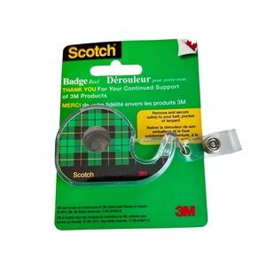 Rare 3M Scotch Tape Id Card Holder Retractable Badge Holder Lanyard Badge 2011